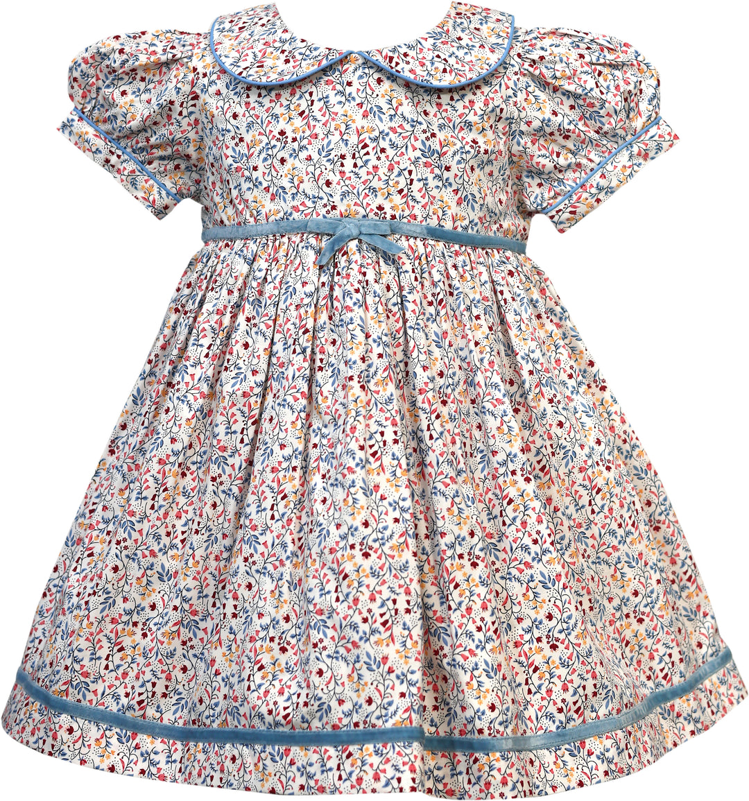 Blue Vine Empire Dress