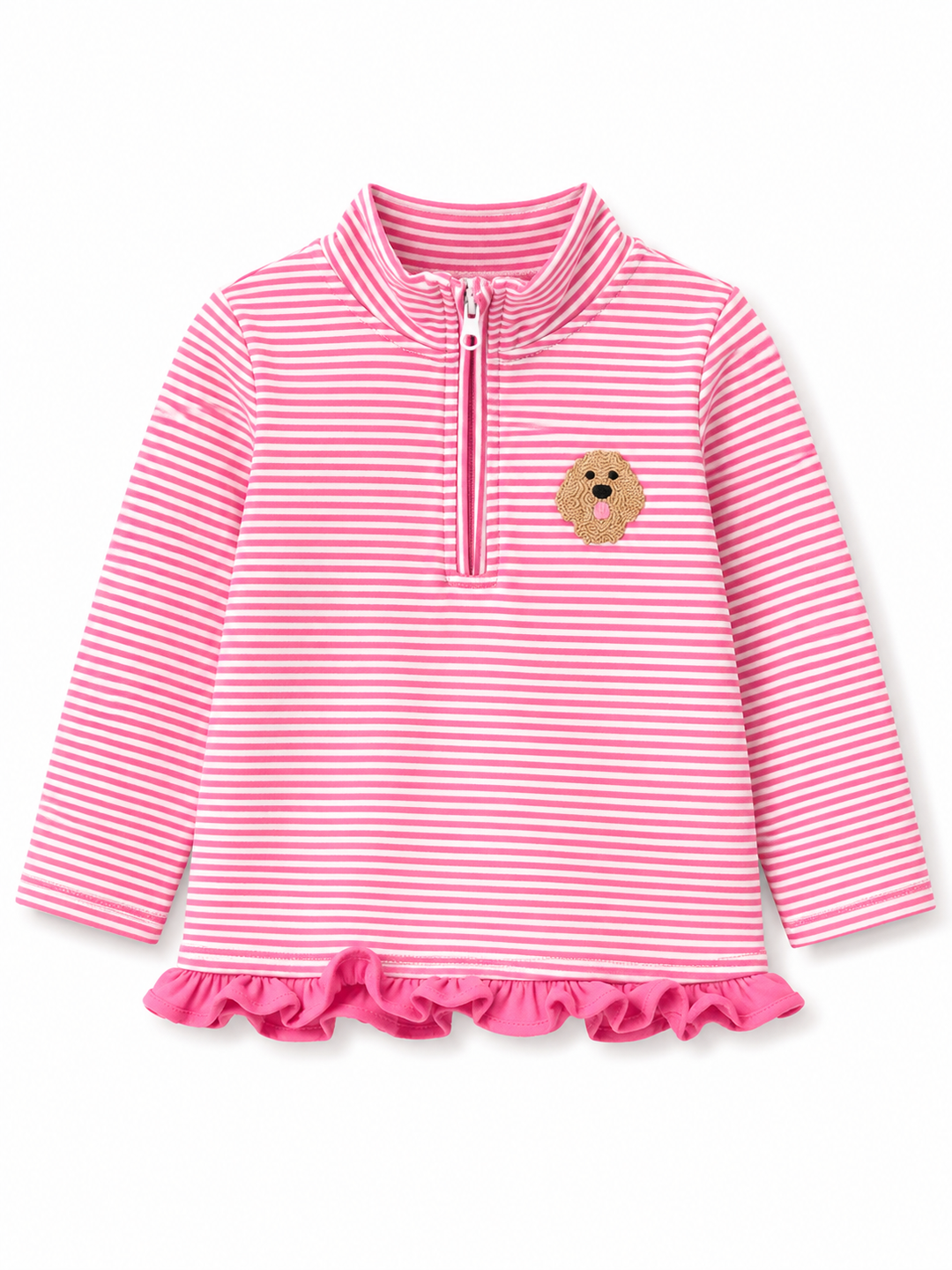 Goldendoodle 1/4 Zip Ruffle Pullover