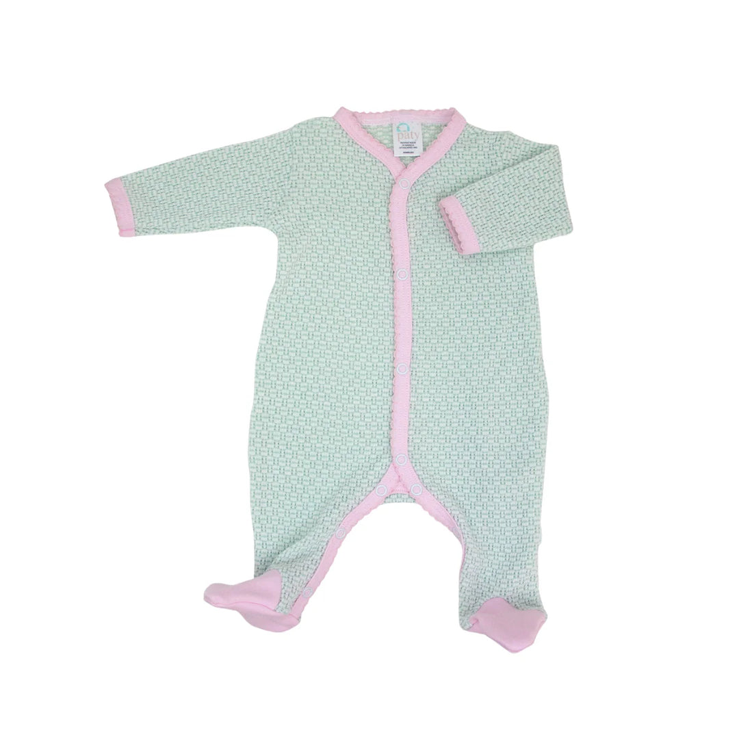 Long Sleeve Footie Pink/Mint