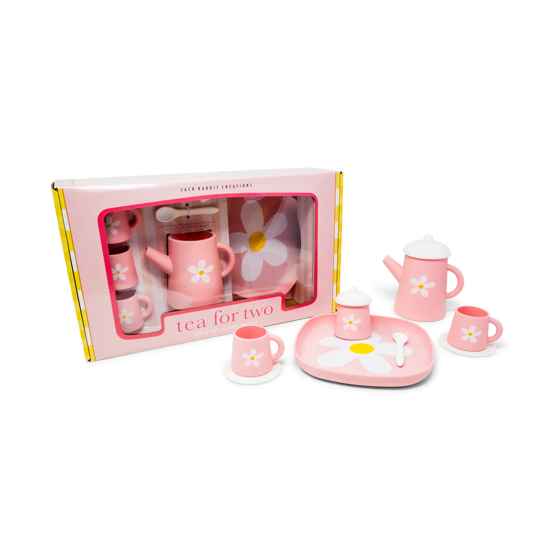 Pink Silicone Tea Set: Flower Power