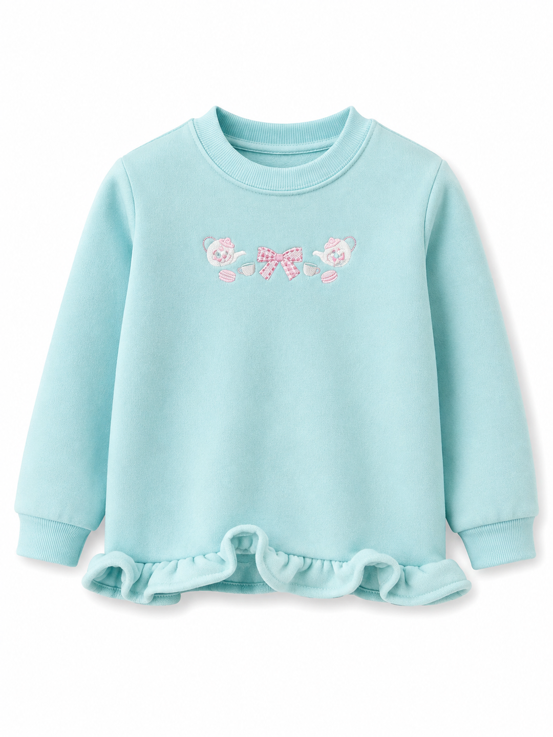 Teacups Ruffle Pullover