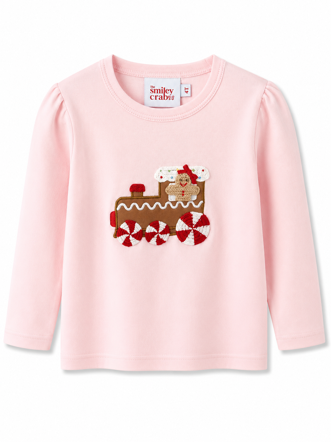 Pink Gingerbread Train Long Sleeve