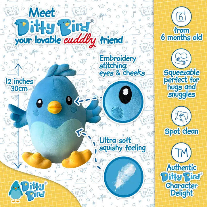 Ditty Bird : Squishy Plush 12"