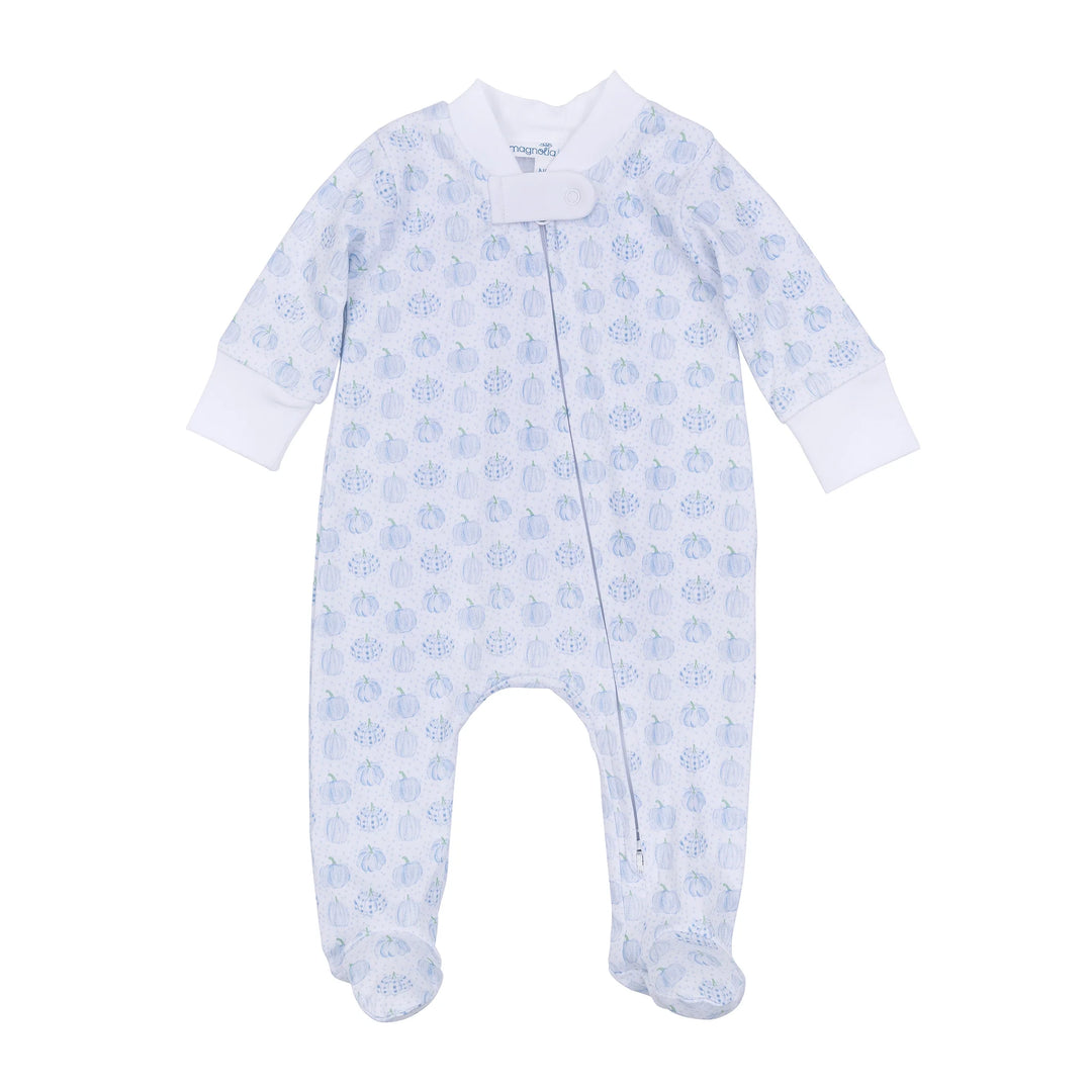Precious Pumpkins Zipper Footie