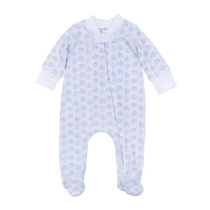 Precious Pumpkins Zipper Footie