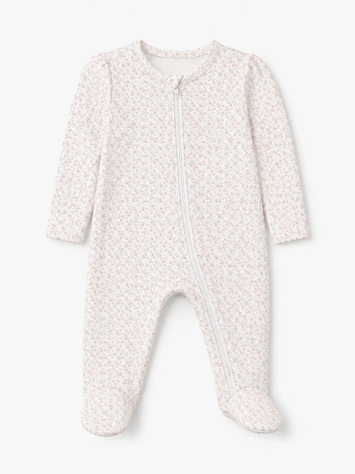 Zipper Footie - Ditsy Floral
