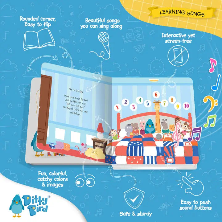 Ditty Bird : Sound Book: Learning Songs - ABC Baby Book