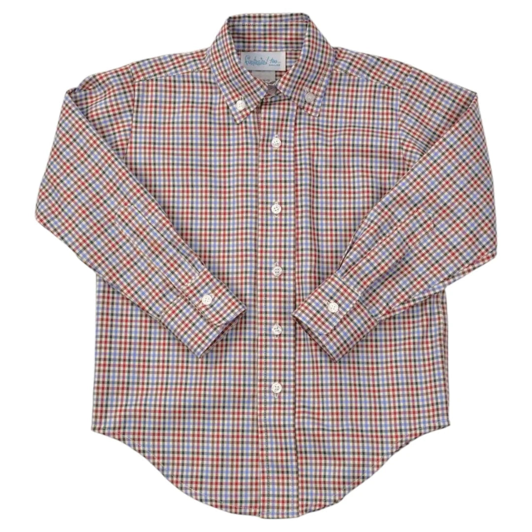 Button Down Shirt, Autumn Plaid