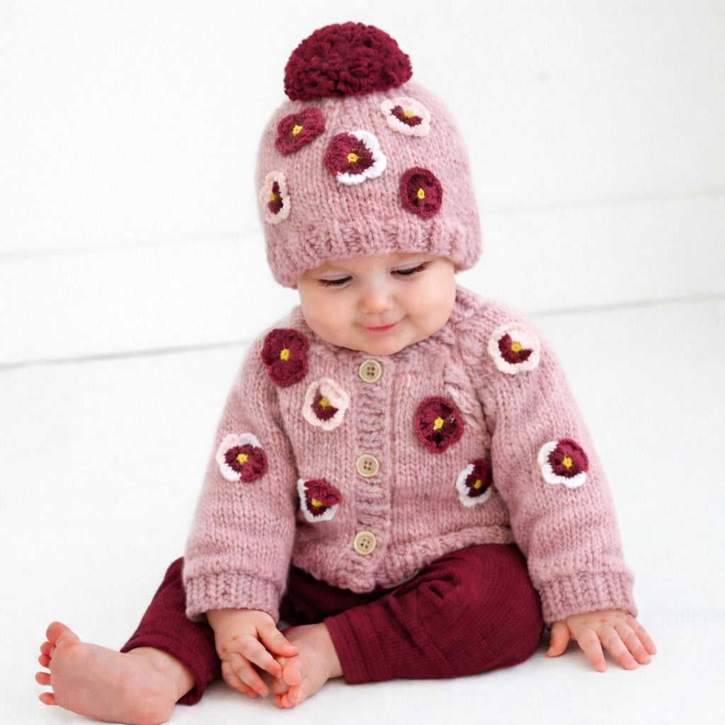Pansy Cardigan Rosy
