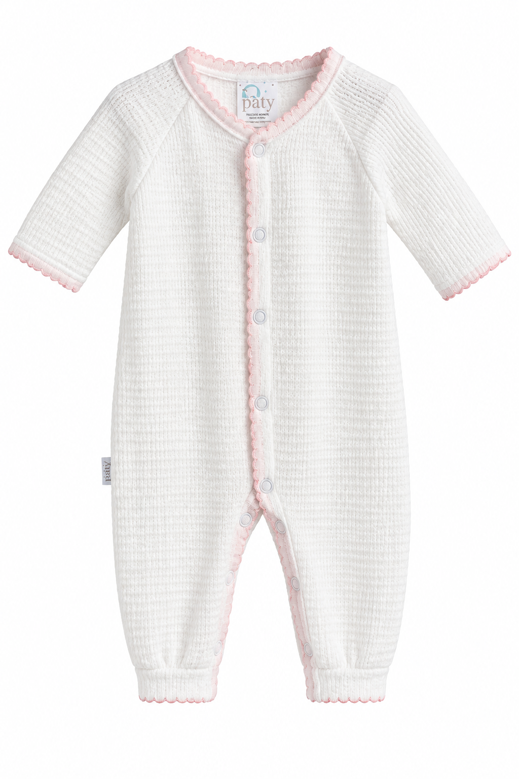 Long Sleeve Converter White w/ Pink