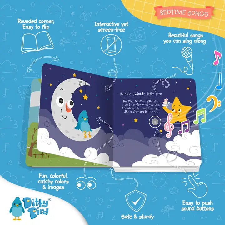 Ditty Bird : Bedtime Songs - Storytime - Baby Sound Book
