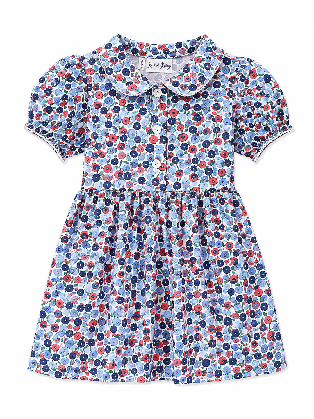 Blue Poppy Jersey Dress