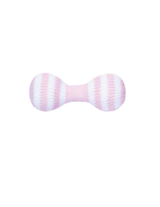 Dumbbell Hand-Knit Rattle
