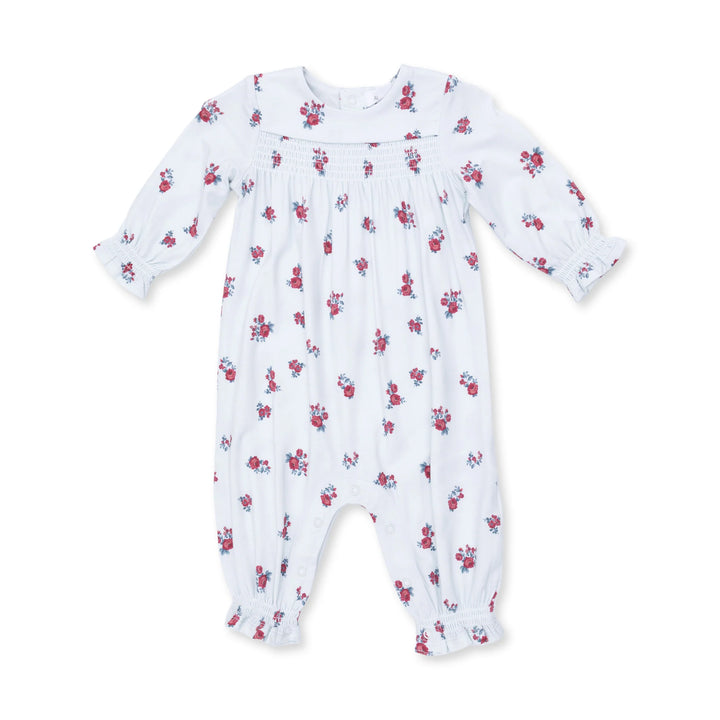 Alyssa Floral - Smocked Long Sleeve Romper