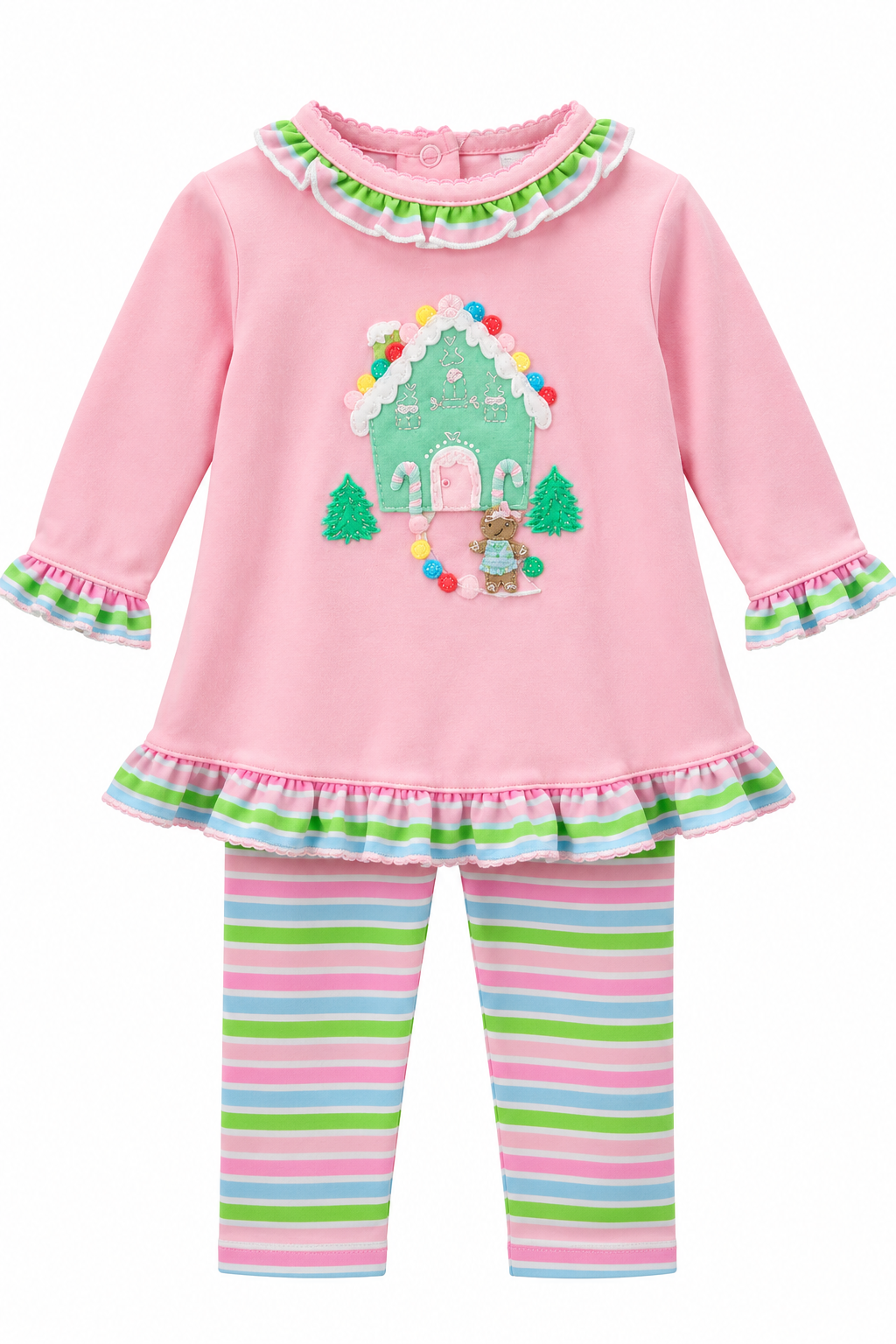 Pink Gingerbread House Set