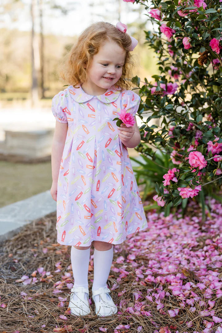 Pink Crayon Knit Dress