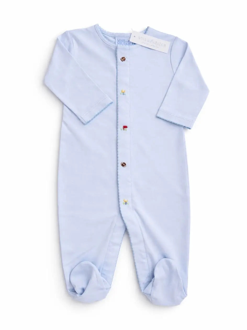 Football Season Sleeper - Pale Blue