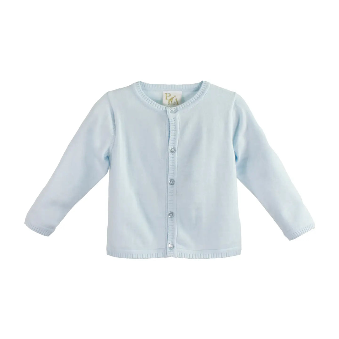 Ladder Edge Cardigan Sweater - Blue