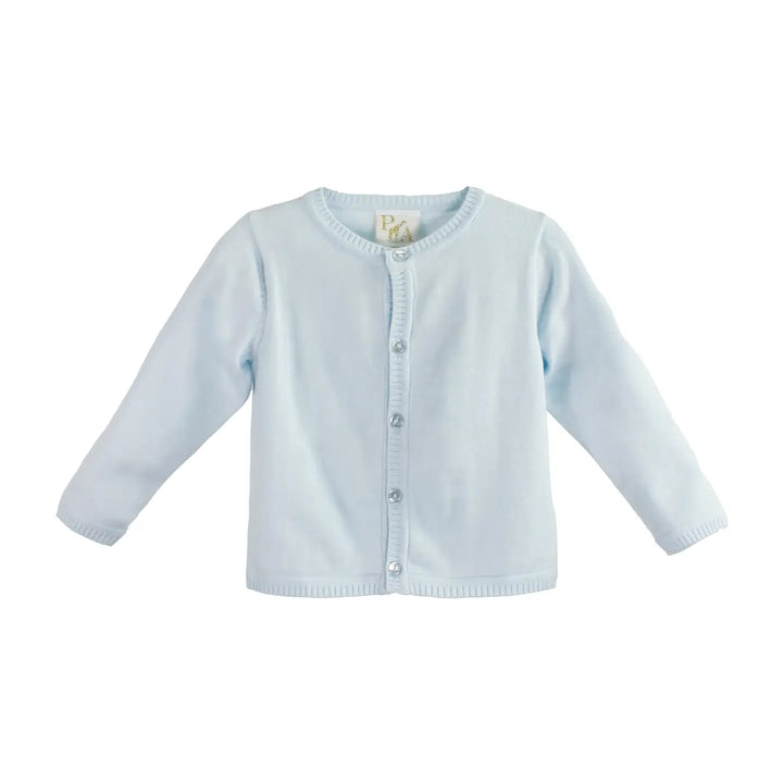 Ladder Edge Cardigan Sweater - Blue