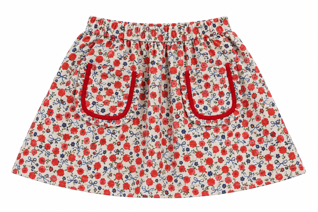 Ruby Skirt Ditsy Rose