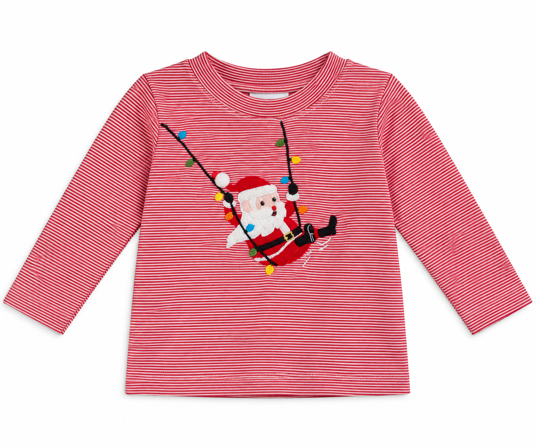 Swinging Santa L/S Crew Neck