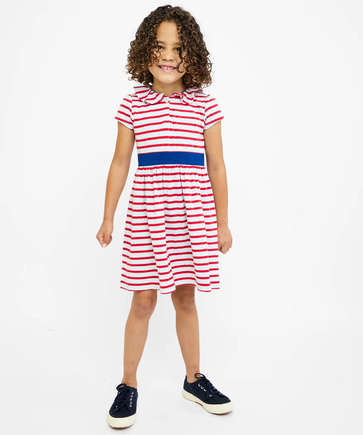 Allegra Dress, Paprika Stripe