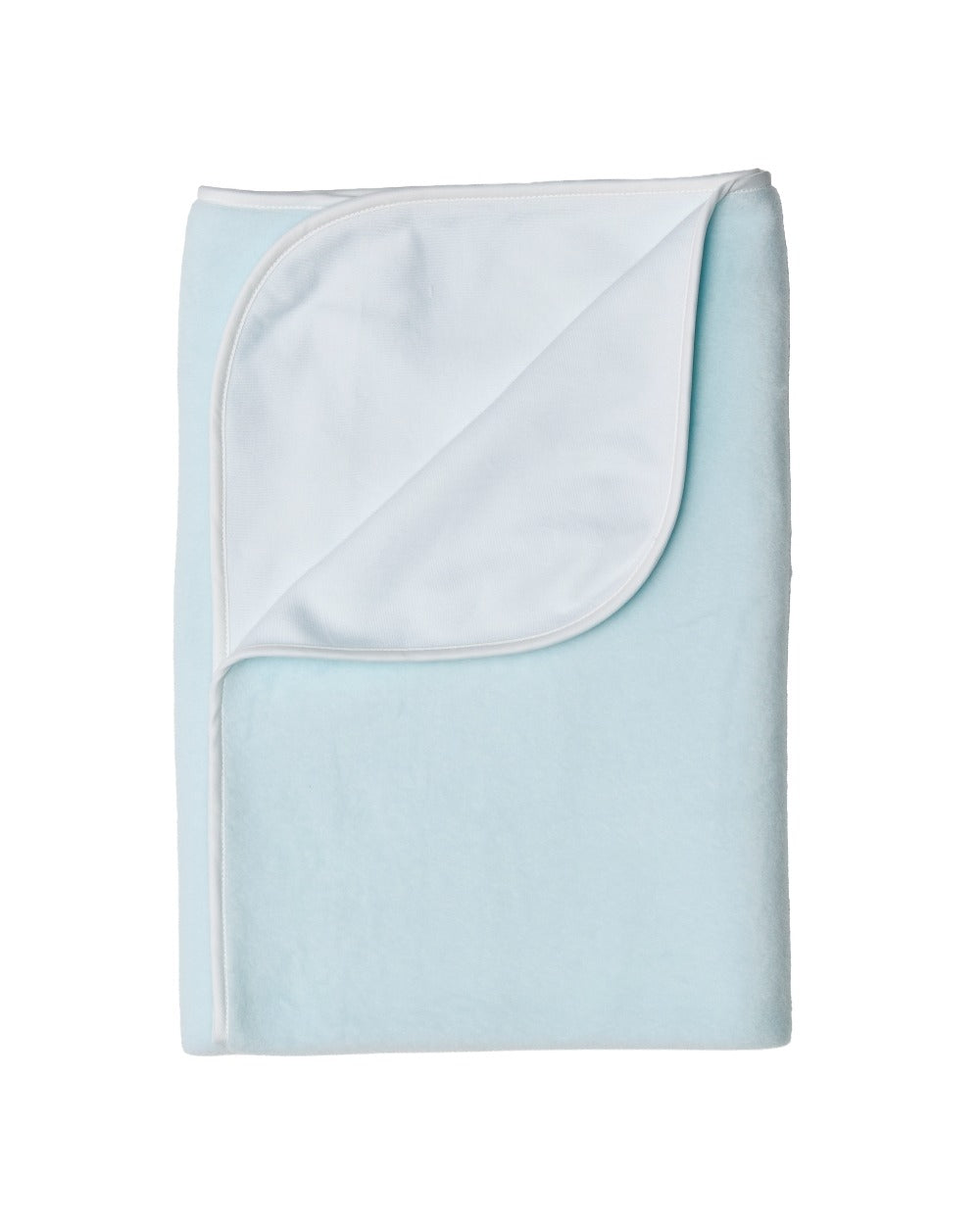 Blanket – Blue Fleece with Trim