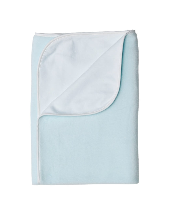 Blanket – Blue Fleece with Trim