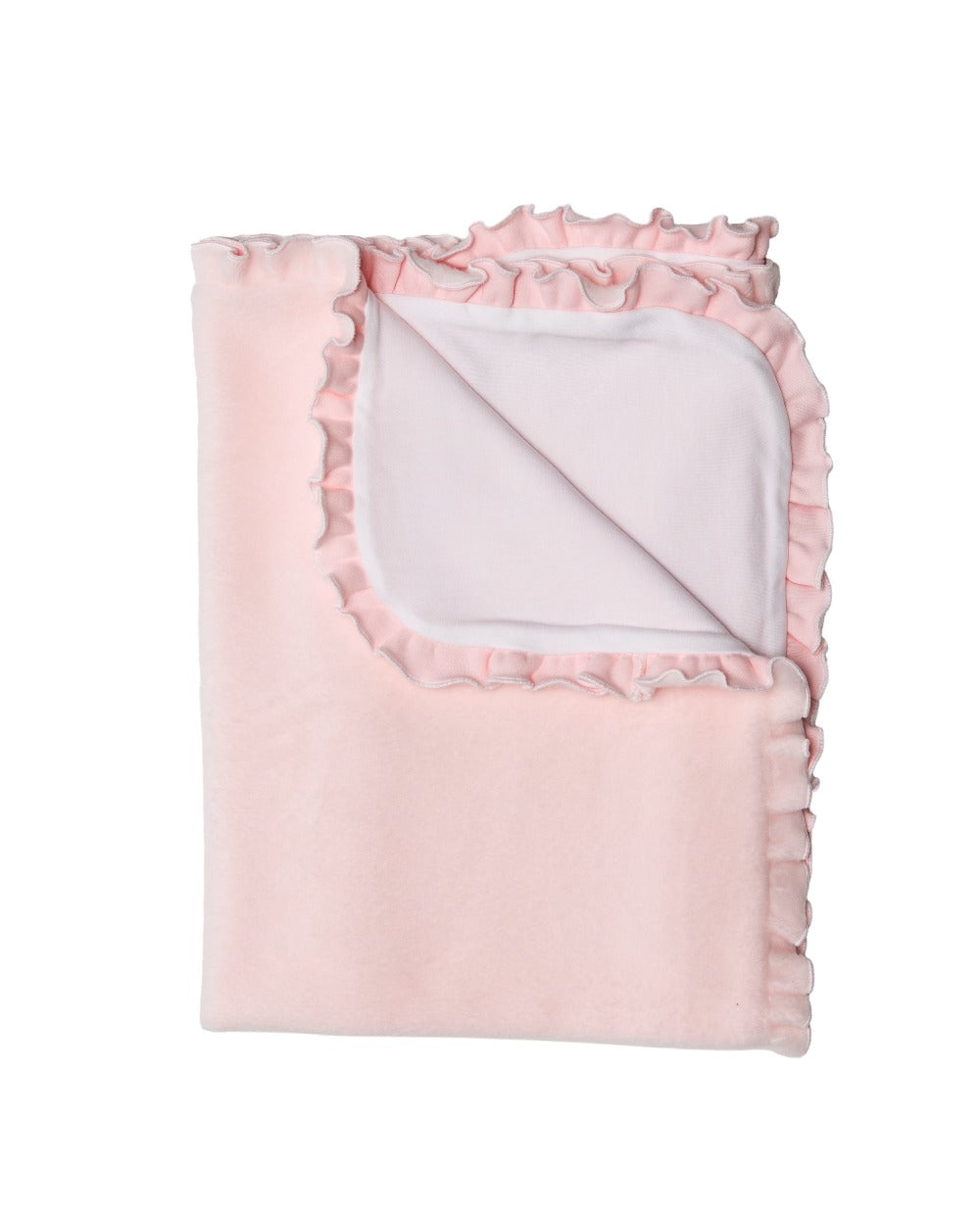 Blanket – Pink Fleece with Ruffle