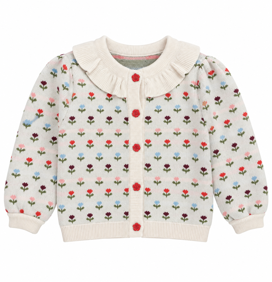 Annabelle Cardigan Cream Multi Floral