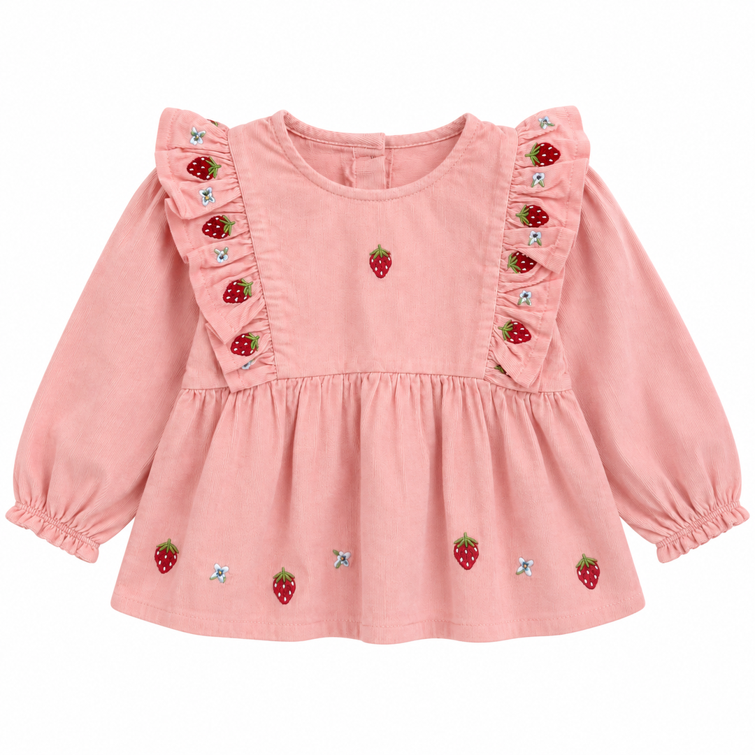 Belle Blouse Warm Pink