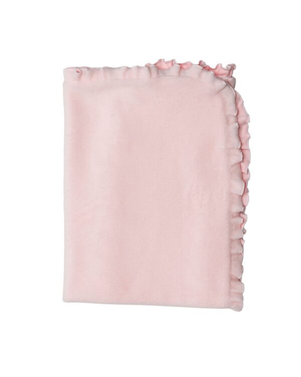 Blanket – Pink Fleece with Ruffle