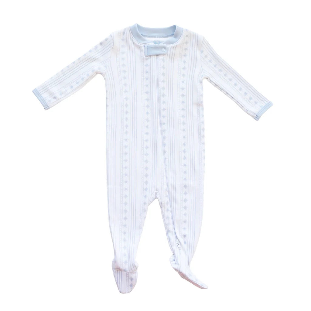Starlight Stripes Footie Blue