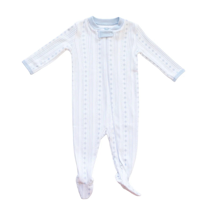 Starlight Stripes Footie Blue