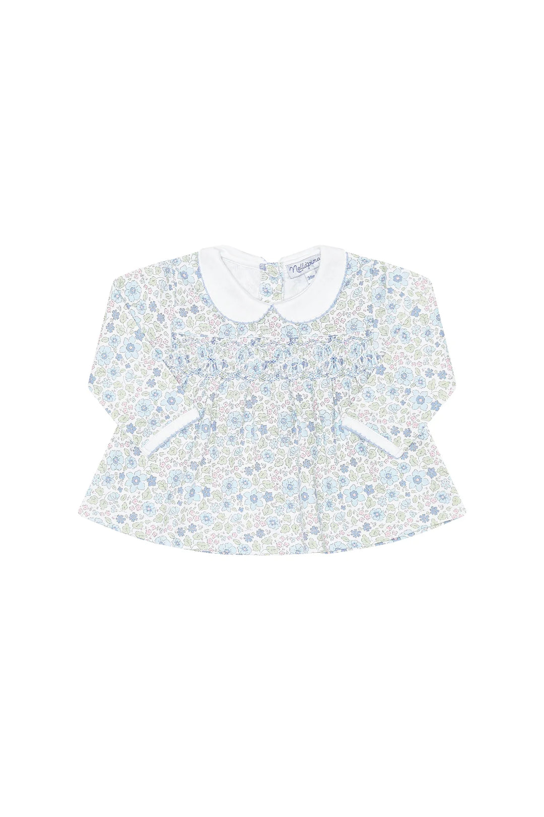 Blue Meadow Smocked Dress LS Set