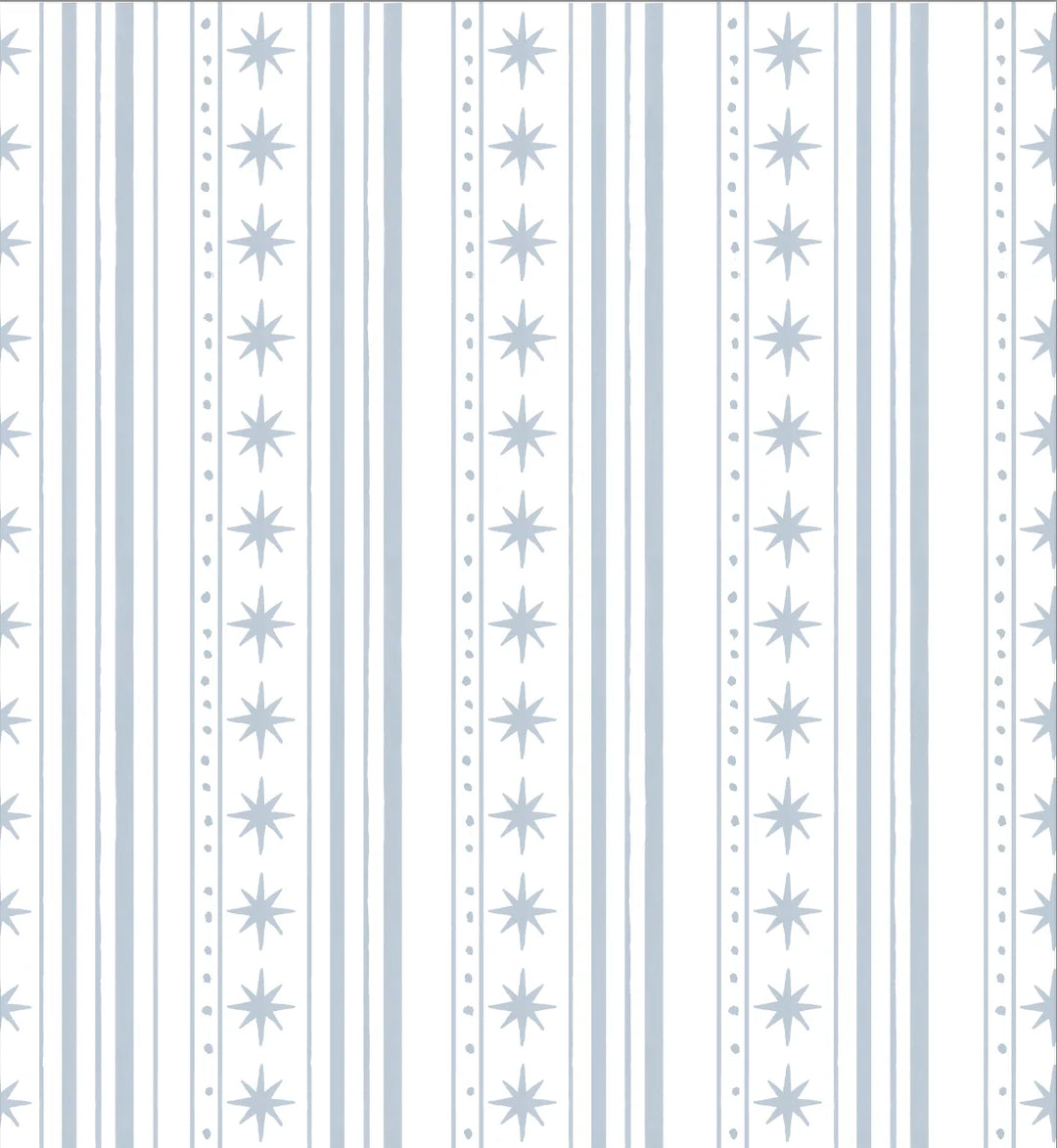 Starlight Stripes Footie Blue
