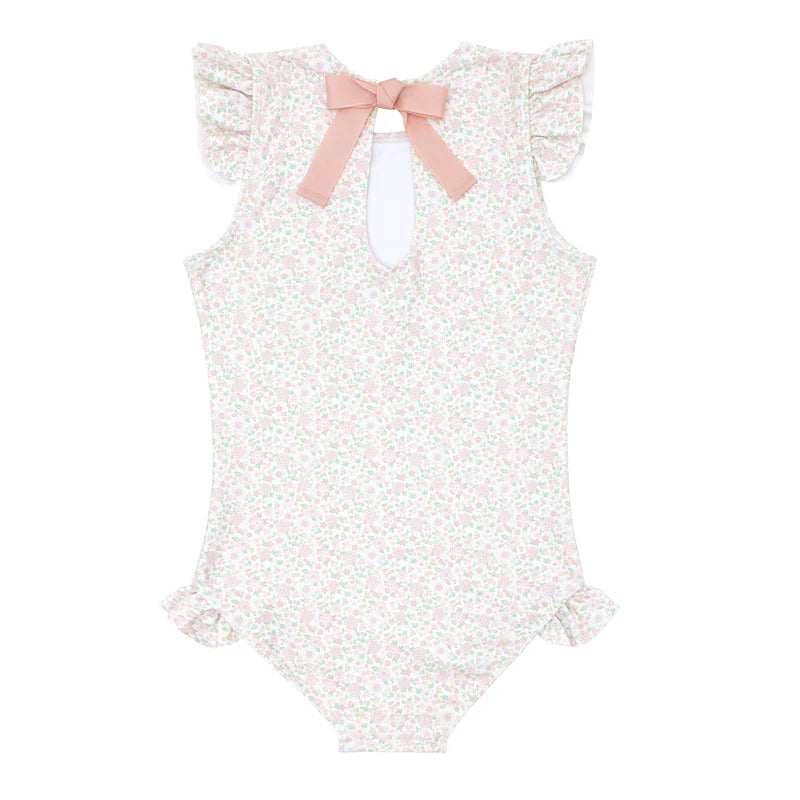 Antique Floral Rashguard One Piece