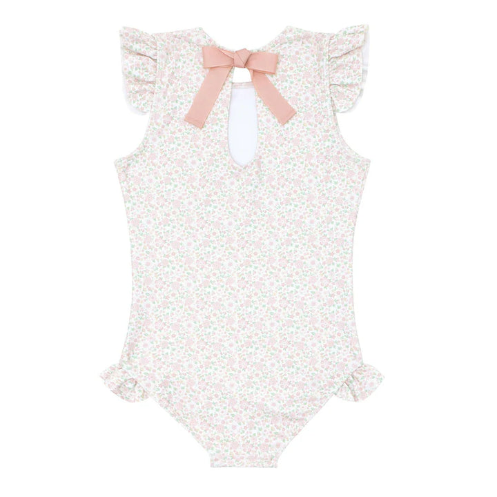 Antique Floral Rashguard One Piece