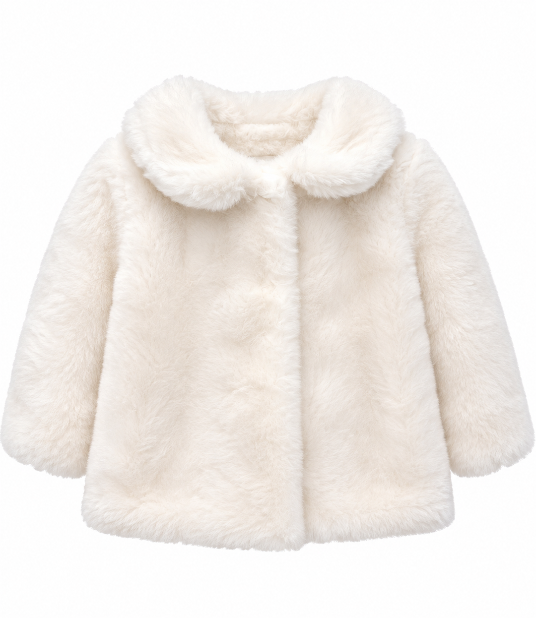 Cozy Fuzzy Long Coat Ivory