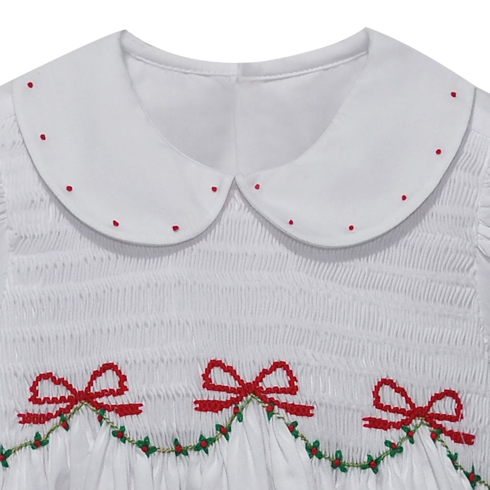 White Cate Dress Ribbons