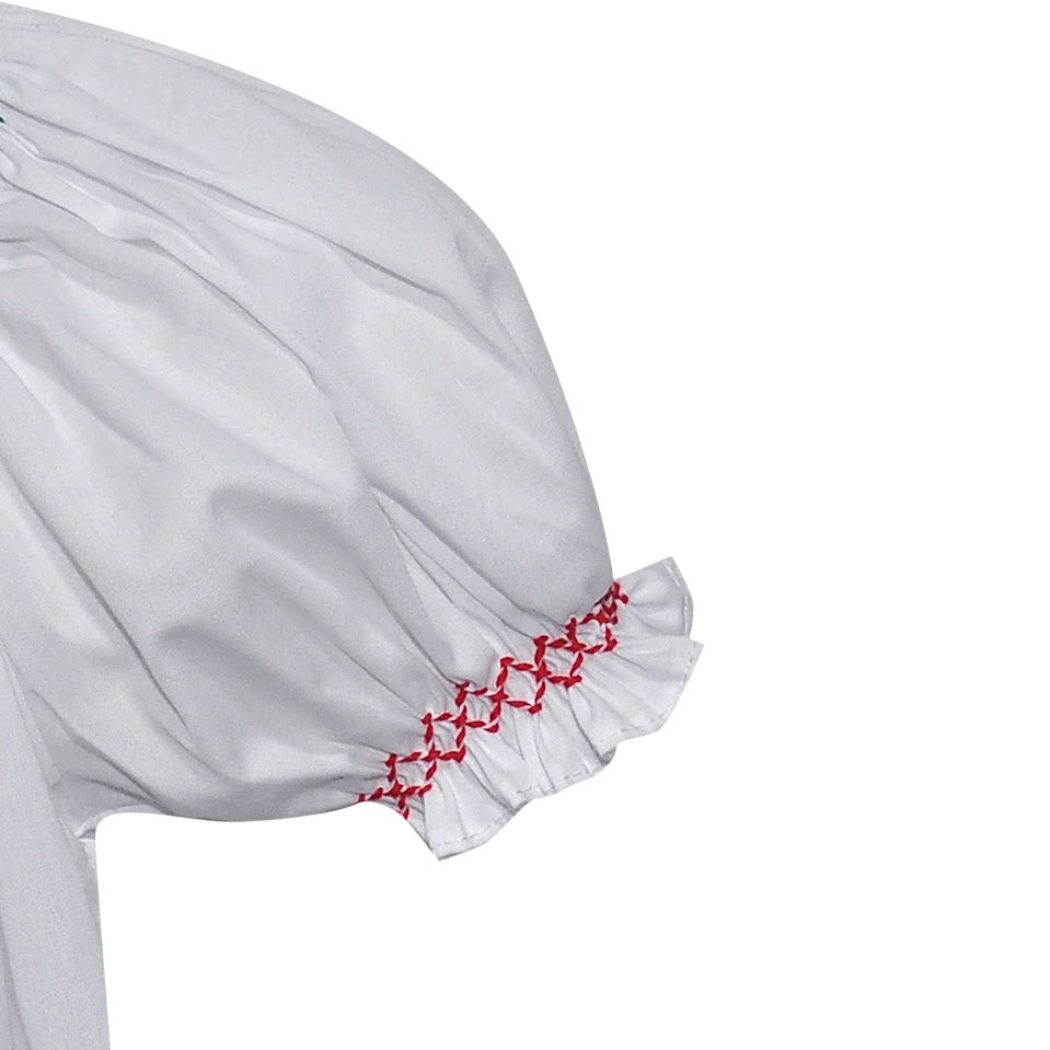 White Bishop Dress Ribbons