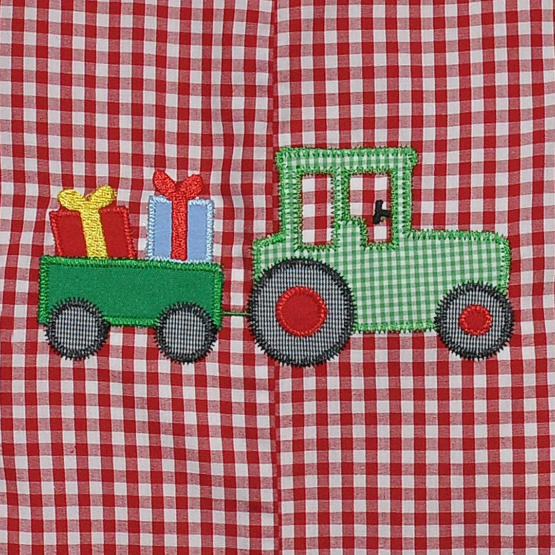 Red Williams Romper-Tractor