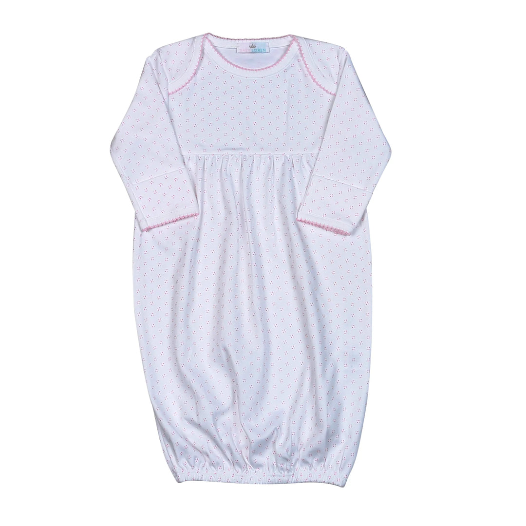 PDT-020 Pink Dots Gown. Cut on Chest
