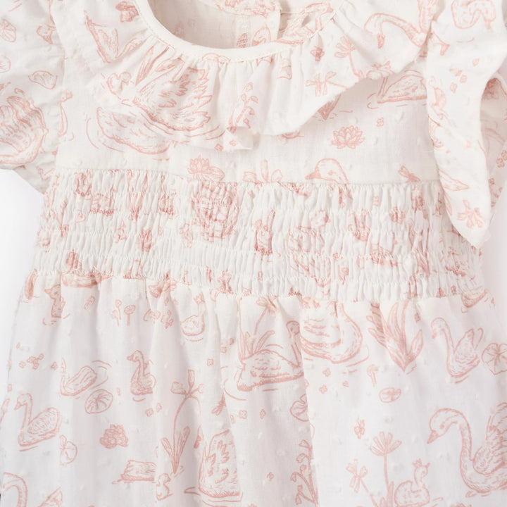 Pink Swan Toile Bubble