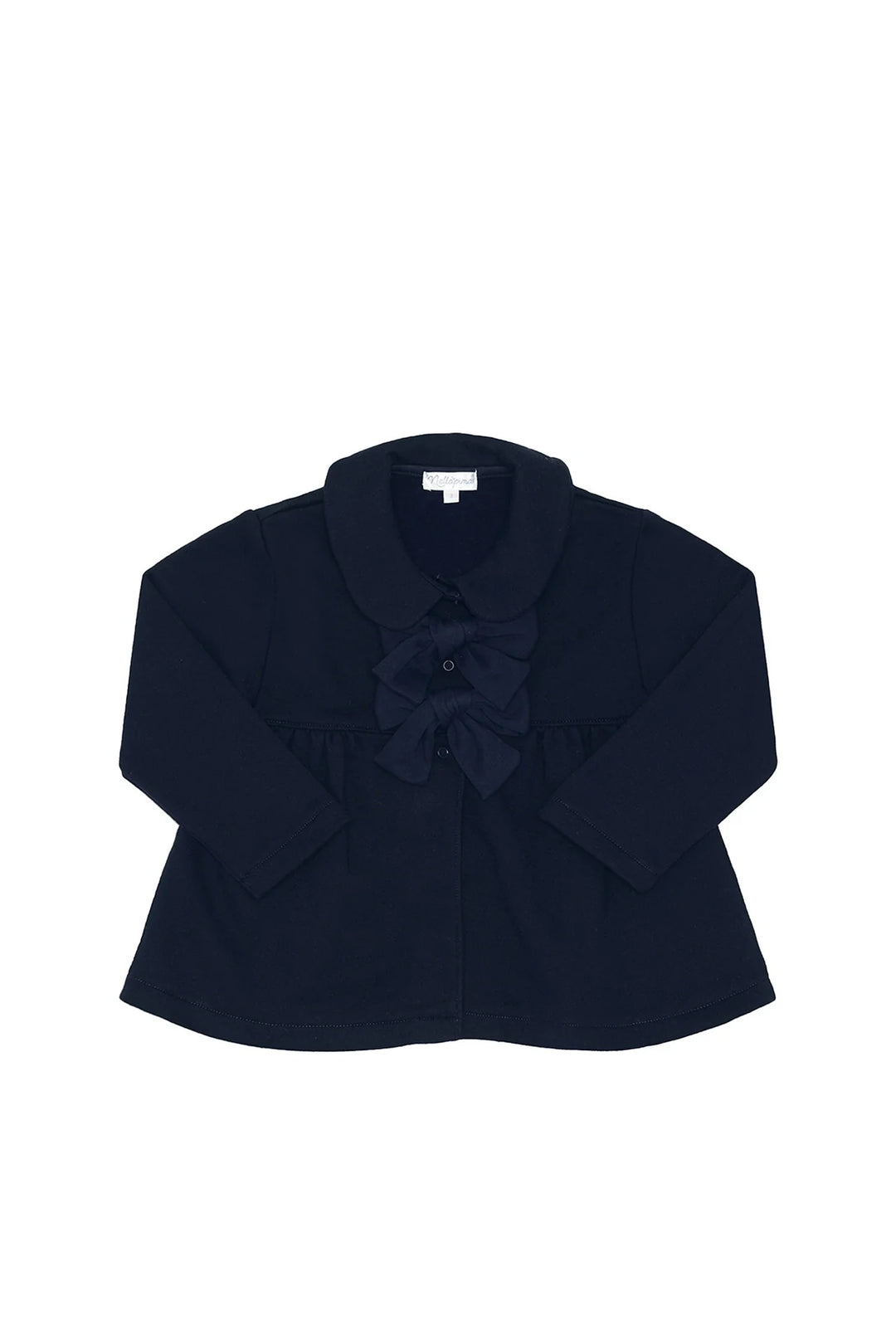 Elise Bow Coat Navy