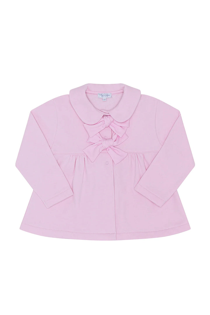 Elise Bow Coat Pink