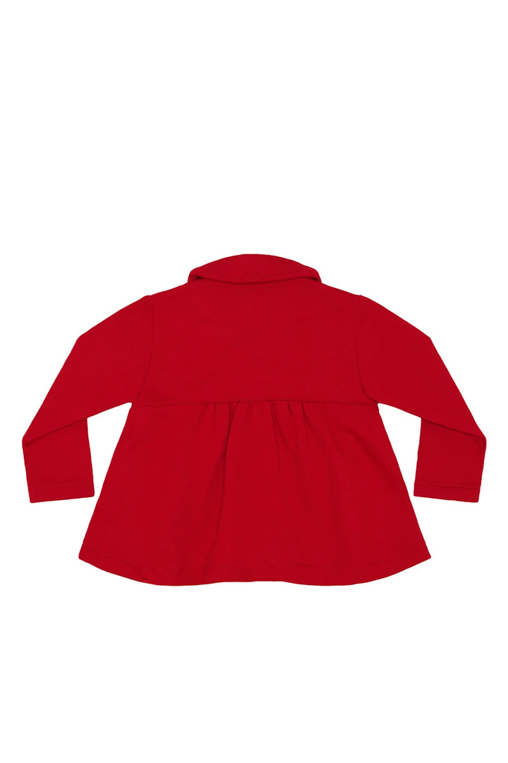 Elise Bow Coat - Red