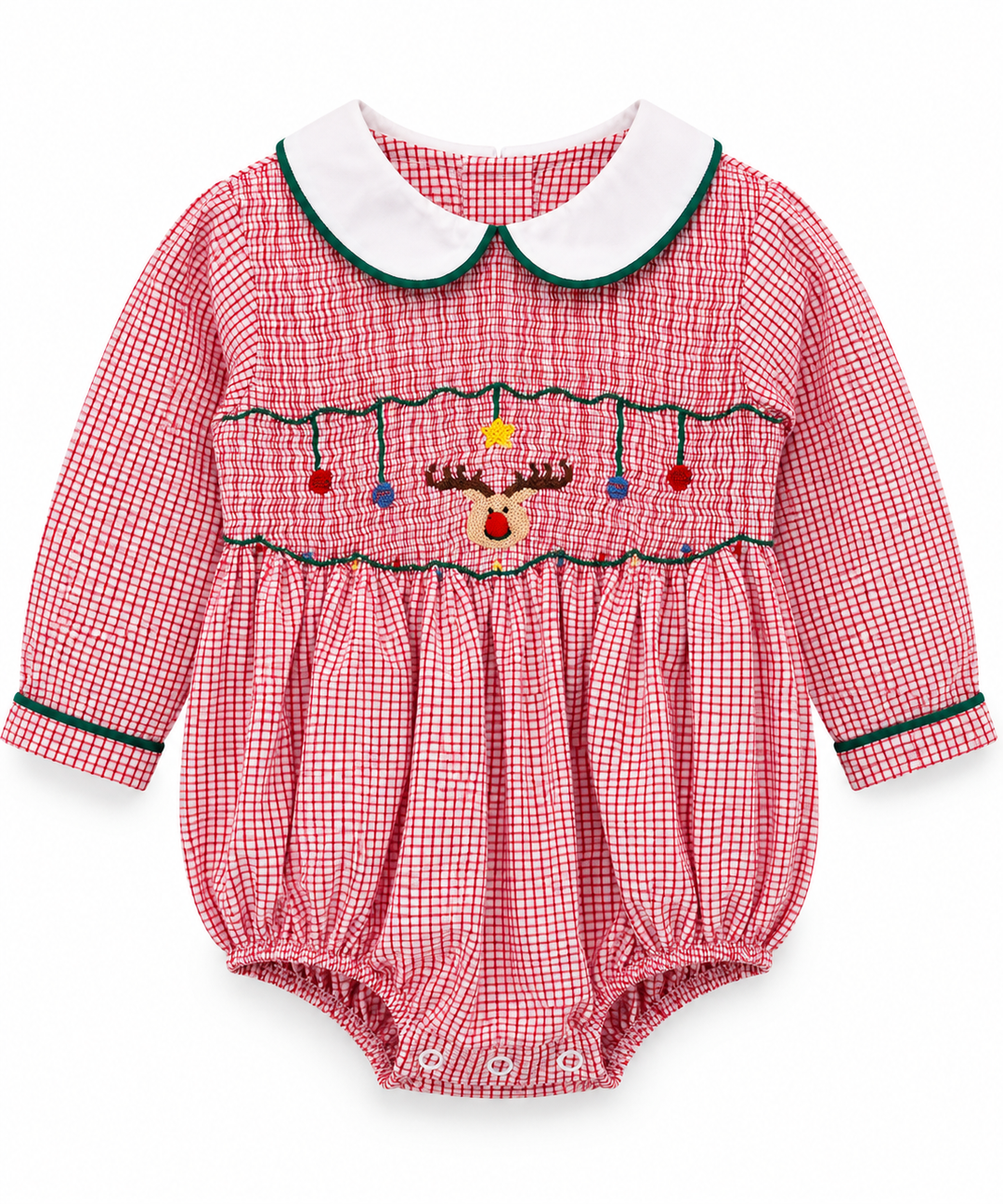 Reindeer Arthur Bubble- Red Windowpane
