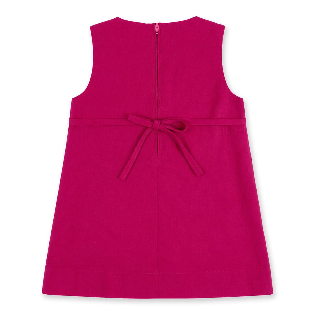 Corduroy Jumper w/ Flower Set