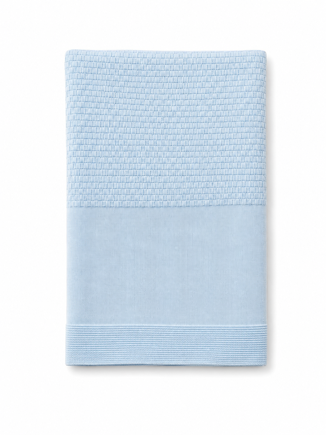 Blue Knit Blanket